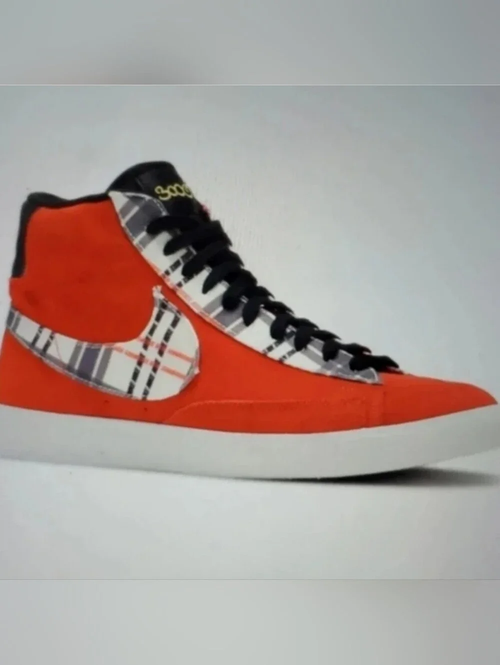 Nike Blazer Mid Premium x Ben Simmons Plaid Swoosh Mid-Top Sneakers Size 9